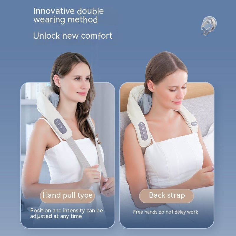 Shoulder And Neck Massage Instrument Neck Massager Neck Lifting Hot Compress Dredging Neck Trapezoid Muscle Clip Kneading ( Free Shipping UAE )