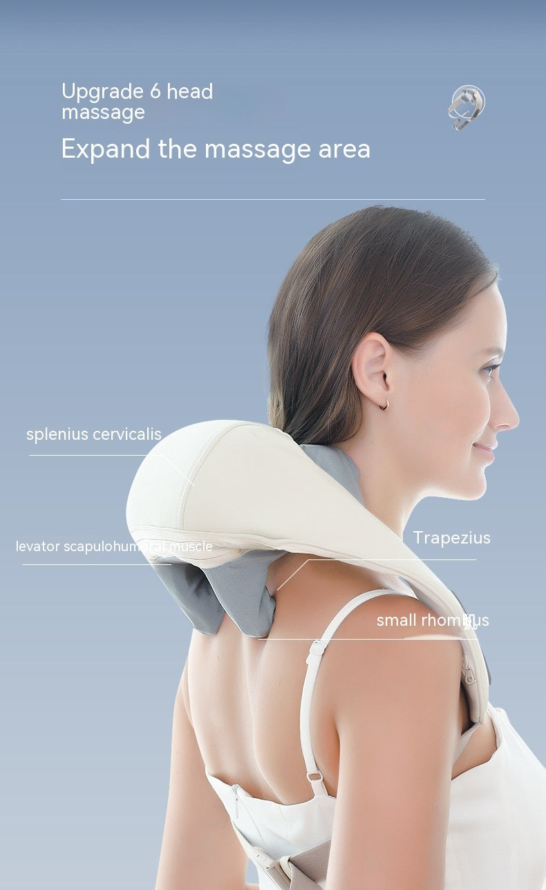 Shoulder And Neck Massage Instrument Neck Massager Neck Lifting Hot Compress Dredging Neck Trapezoid Muscle Clip Kneading ( Free Shipping UAE )