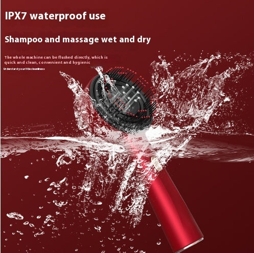 Electric Massage Comb Home Scalp Drain Comb Red Light Anti-slip Hair Care Multi-functional Massage Comb ( Free Shipping UAE )